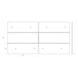 Spojka na hranol 80 x 80 mm, pozinkovaná oceľ Spojka na hranol 80 x 80 mm, pozinkovaná oceľ